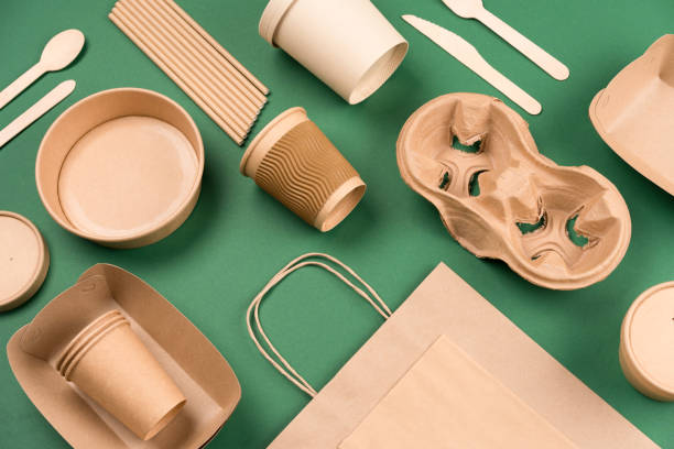 Biodegradable pulp tableware